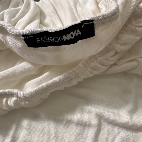 Fashion Nova Off The Shoulder Ruffle Bodysuit - Picture 7 of 8